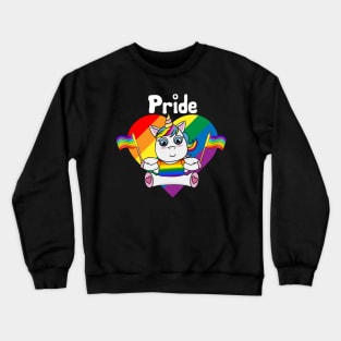 Pride Unicorn LGBT Flag Gay Pride Awareness Crewneck Sweatshirt